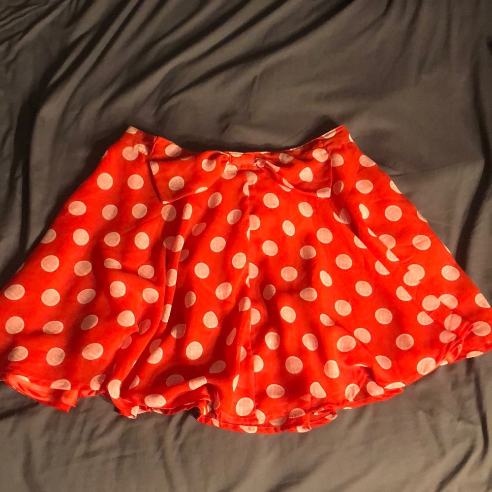 Red Polka-Dot Skirt